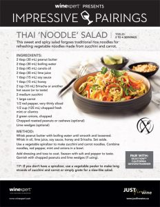 Impressive Pairings: Thai Noodle Salad