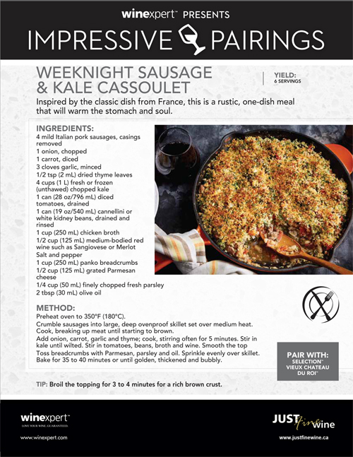 Weeknight Sausage and Kale Cassoulet